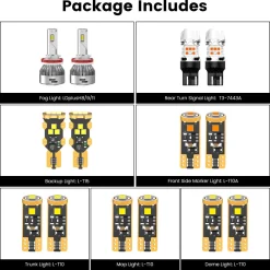 Fit for 2016-2021 Honda Civic Sedan Coupe Hatchback LED Bulbs Upgrade | Tested and Verified