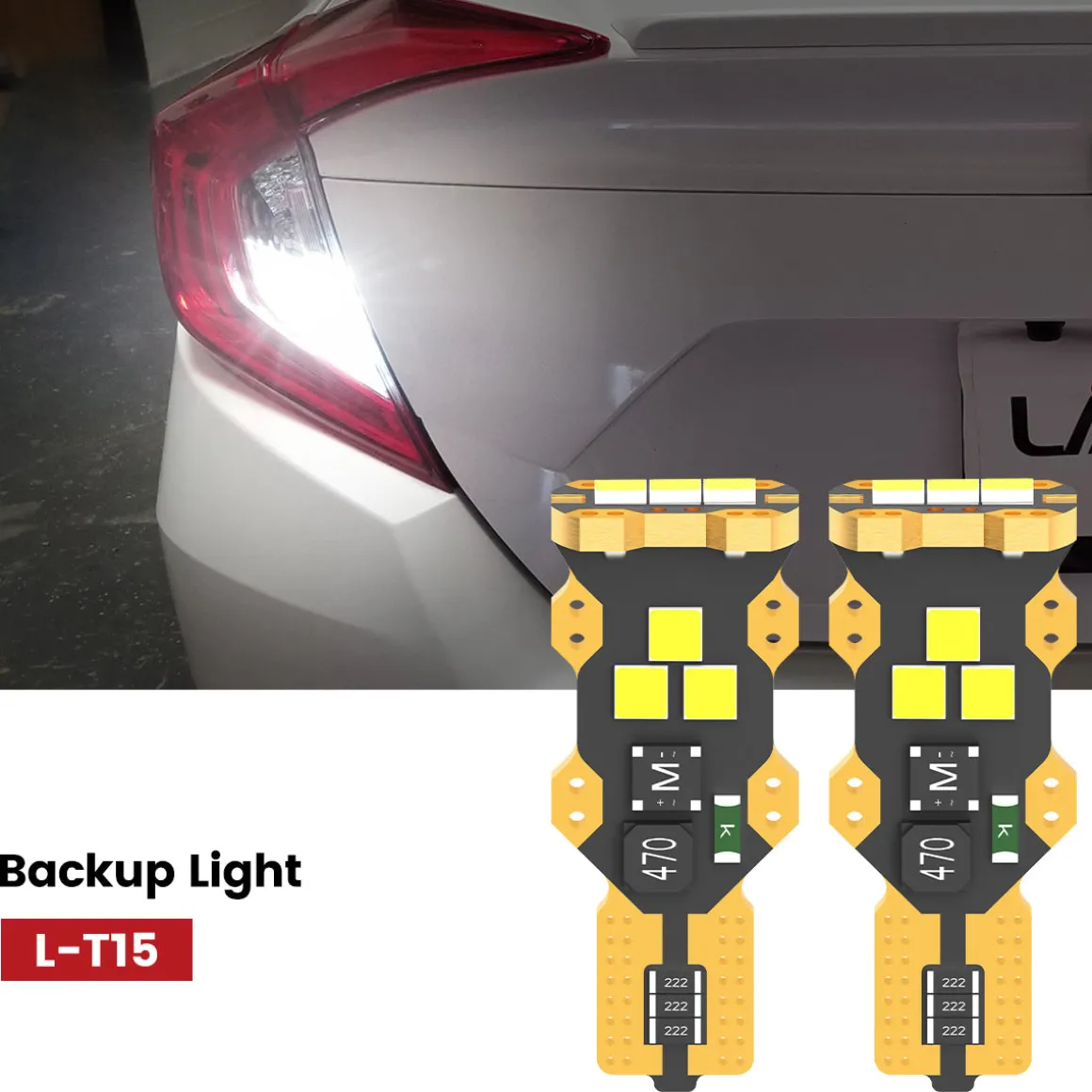 Fit for 2016-2021 Honda Civic Sedan Coupe Hatchback LED Bulbs Upgrade | Tested and Verified