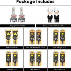 Fit for 2016-2021 Honda Civic Sedan Coupe Hatchback LED Bulbs Upgrade | Tested and Verified