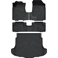 Fit for 2007-2011 Honda CR-V Floor Mats & Cargo Mat(For Passenger Seat Without Subwoofer)