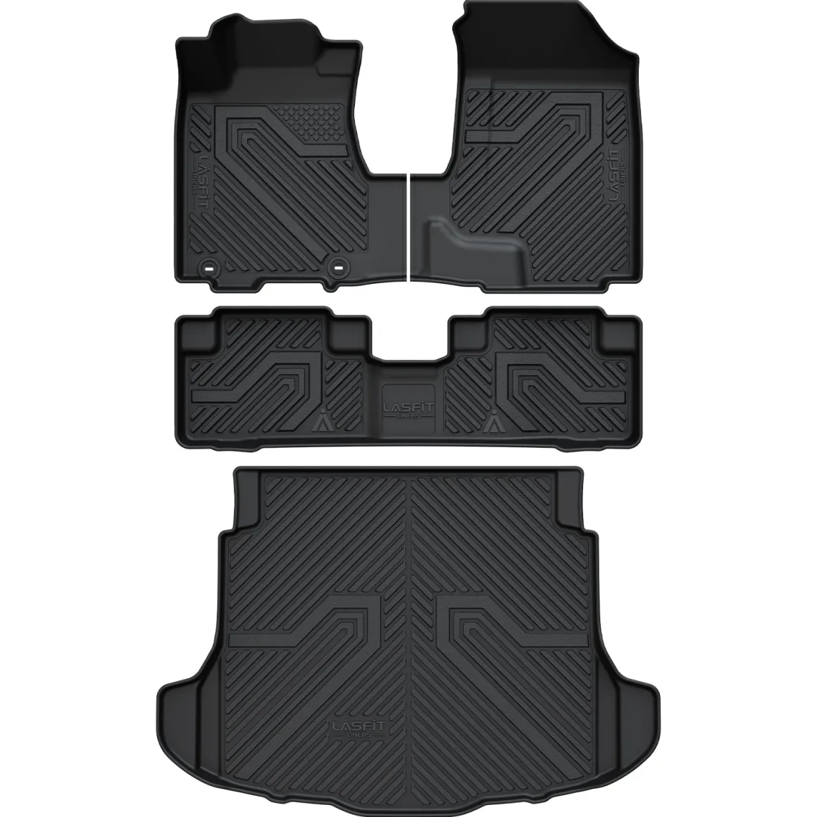 Fit for 2007-2011 Honda CR-V Floor Mats & Cargo Mat(For Passenger Seat Without Subwoofer)