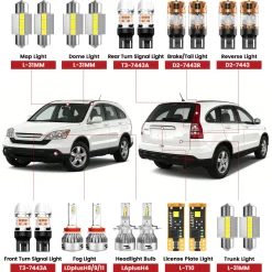 Fit for 2007-2014 Honda CR-V LED Bulbs Upgrade