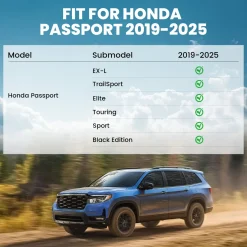 Fit for 2019-2025 Honda Passport Floor Mats or Cargo Mat