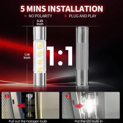 Fit for 2019-2021 Honda Passport The Brightest LED Bulbs Upgrade