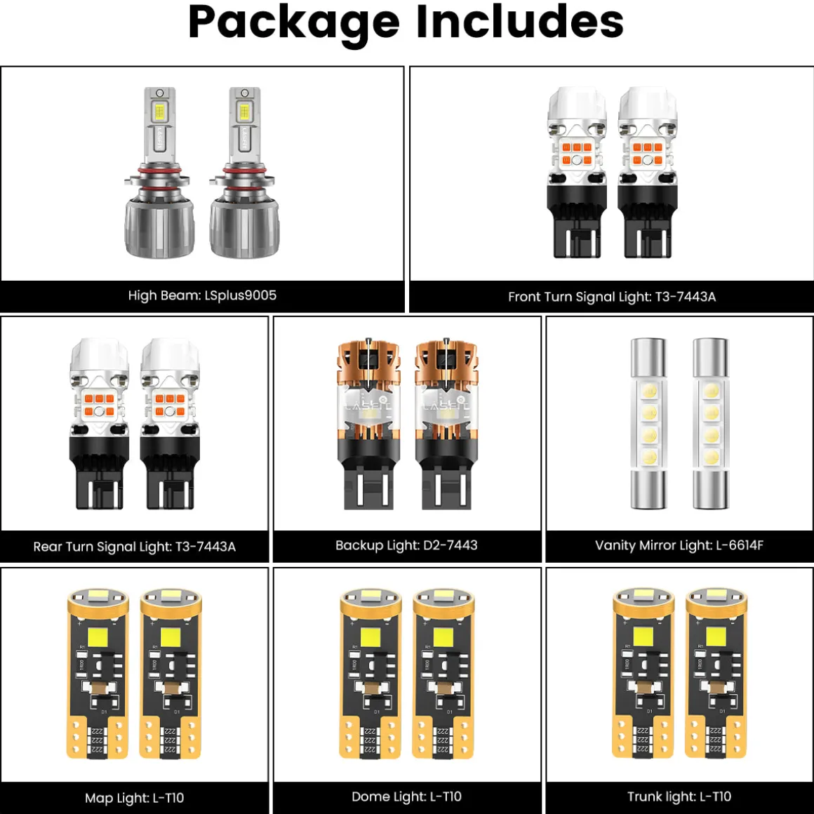 Fit for 2019-2021 Honda Passport The Brightest LED Bulbs Upgrade