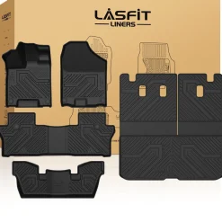 Fit for 2016-2022 Honda Pilot Floor Mats or Cargo & Seatback Mat, Cargo Mat Fit in Highest Position Only