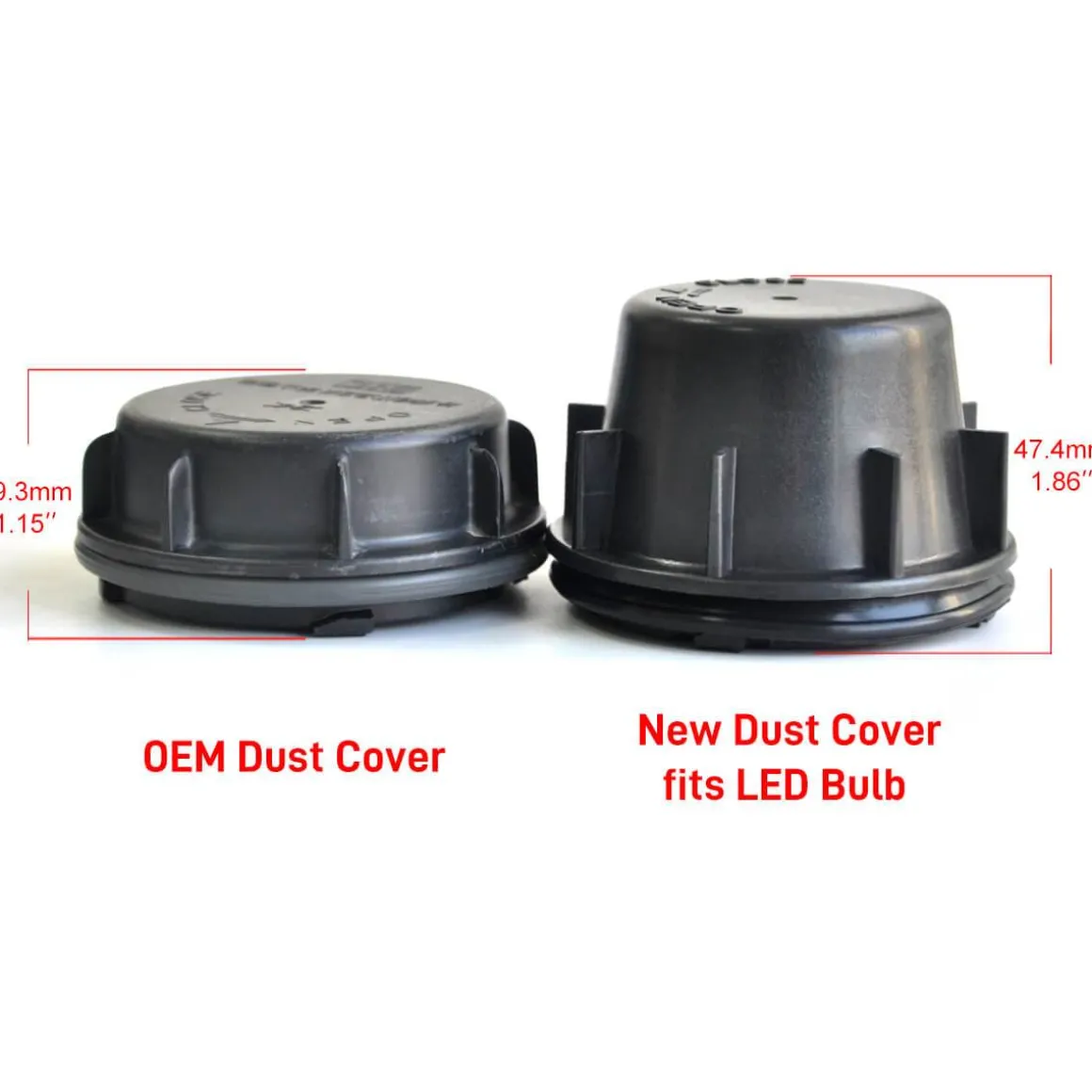 Fit for Hyundai Azera Sonata LED Bulb Dust Cover Seal Cap Waterproof OEM Design