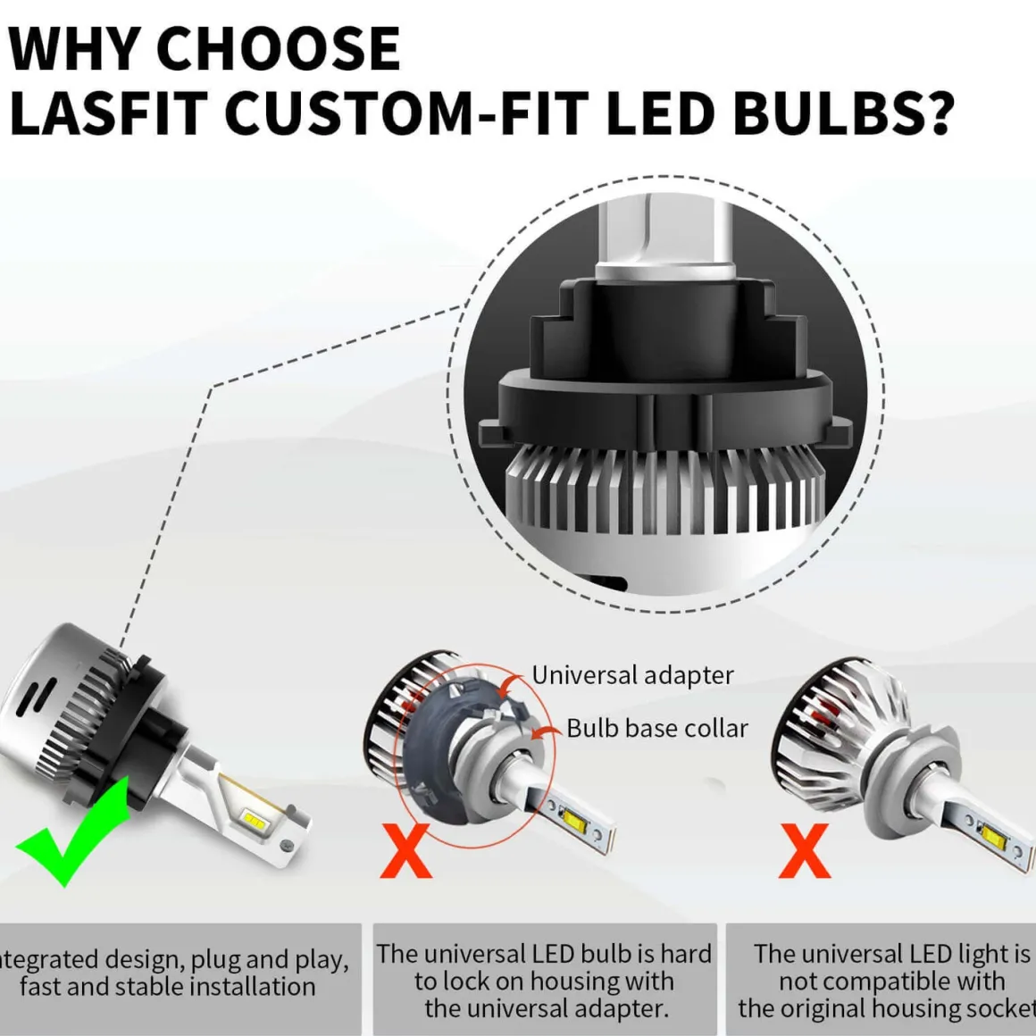 Fit for 2017-2018 Hyundai Elantra LED Bulbs 9005 H7 Exterior Interior Lights