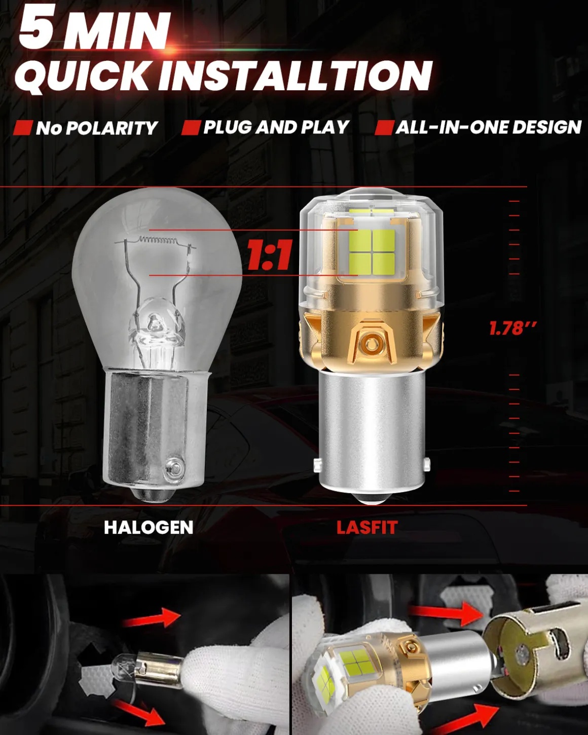 Fit for 2019-2020 Hyundai Elantra LED Bulbs 9005 Exterior Interior Lights