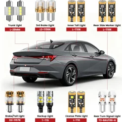 Fit for 2021-2023 Hyundai Elantra The Brightest LED Bulbs Upgrade | Tested and Verified
