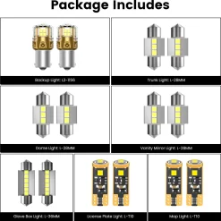 Fit for 2022-2023 Hyundai Kona The Brightest LED Bulbs Upgrade | Tested and Verified