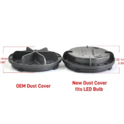 Fit for Hyundai Santa Fe Azera Sonata Elantra LED Bulb Dust Cover Seal Cap Waterproof OEM Design