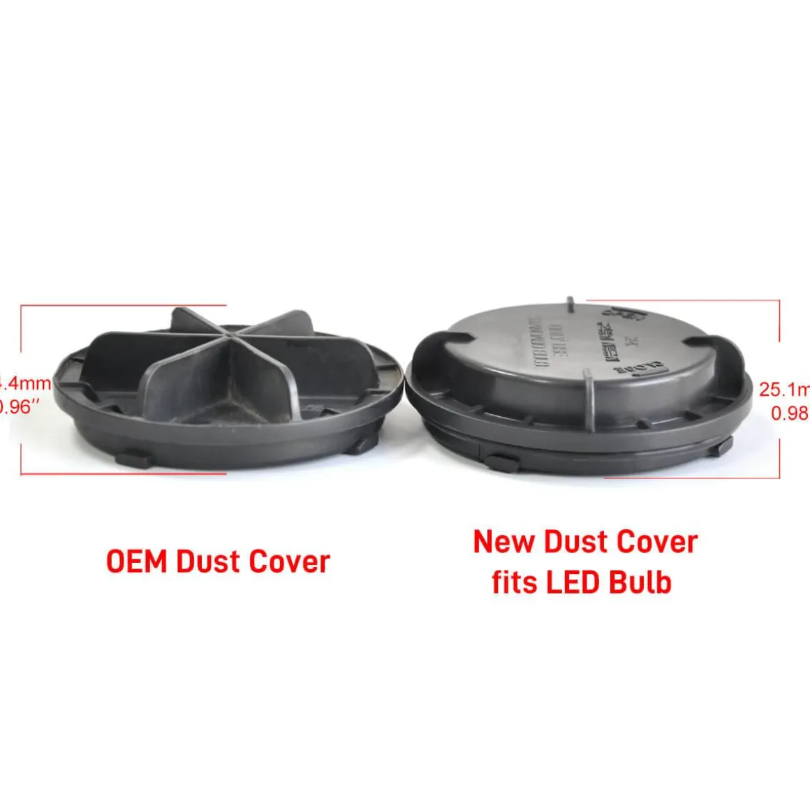 Fit for Hyundai Santa Fe Azera Sonata Elantra LED Bulb Dust Cover Seal Cap Waterproof OEM Design