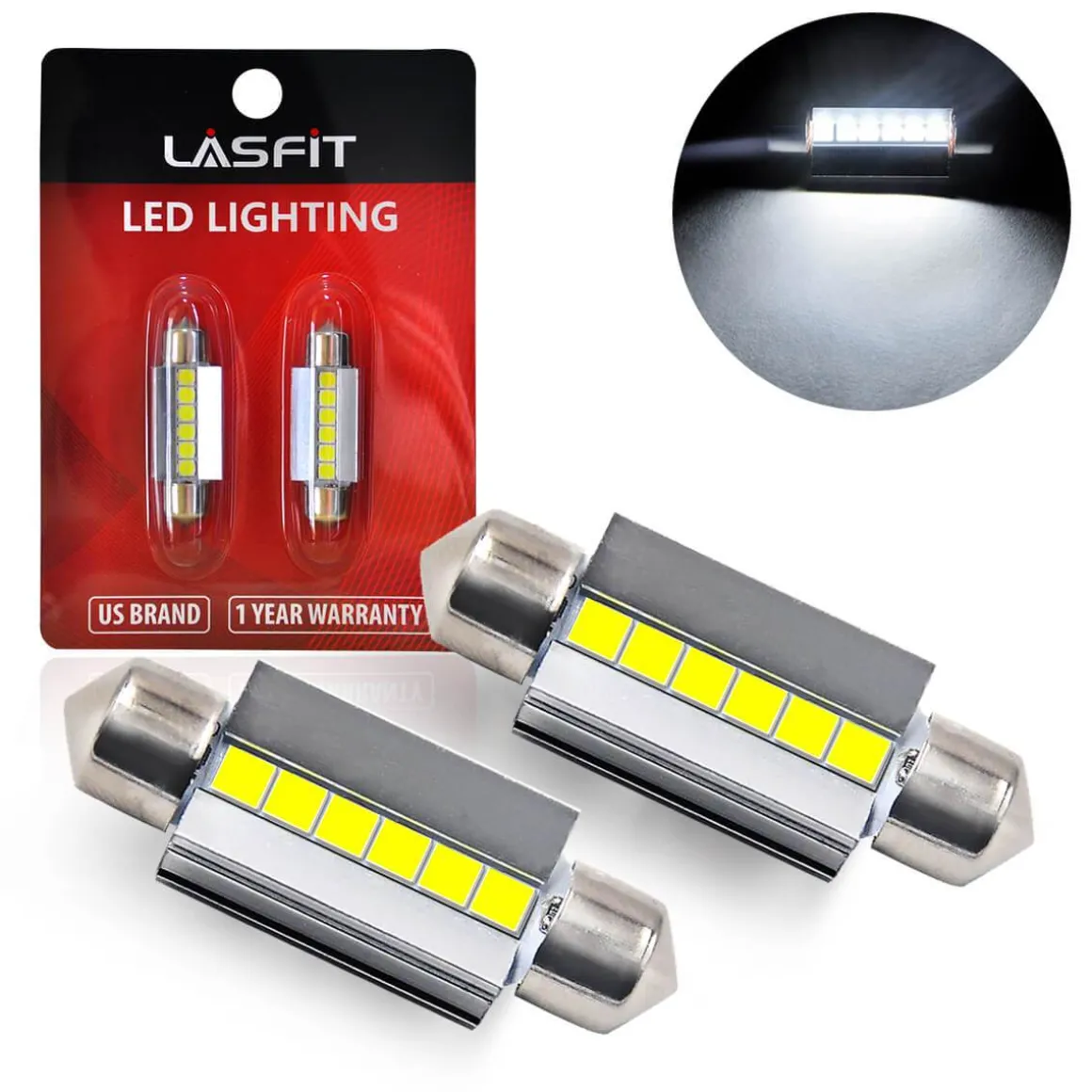 Fit for 2017-2018 Hyundai Santa Fe Custom H7 LED Bulbs Exterior Interior Lights, Santa Fe Sport Included