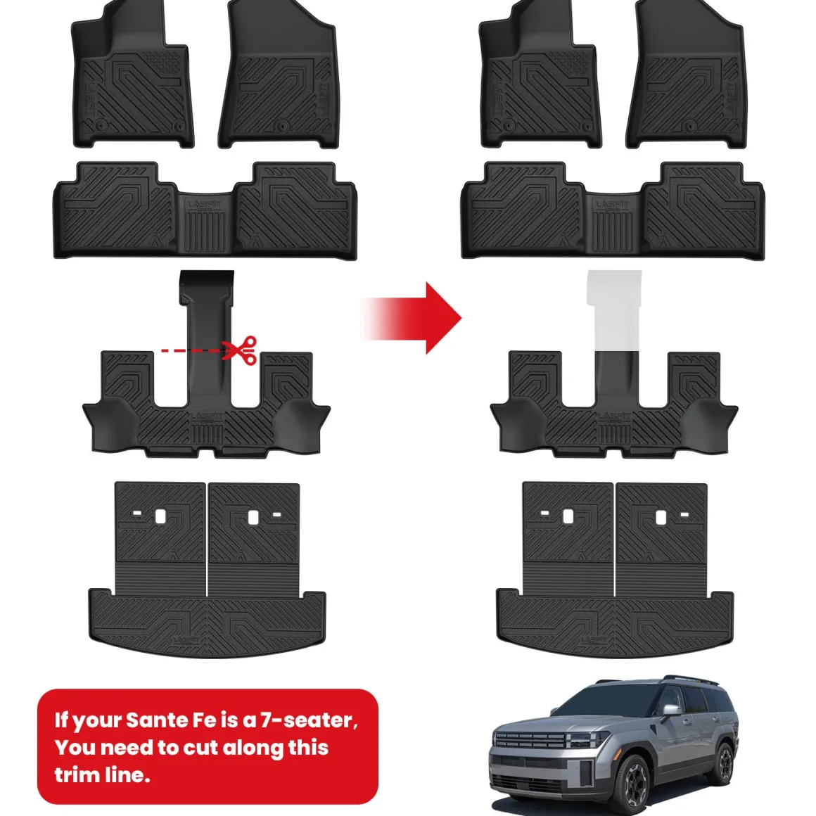Fit for 2024-2026 Hyundai Santa Fe Floor Mats or Seatback & Cargo Mat
