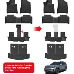 Fit for 2024-2026 Hyundai Santa Fe Floor Mats or Seatback & Cargo Mat