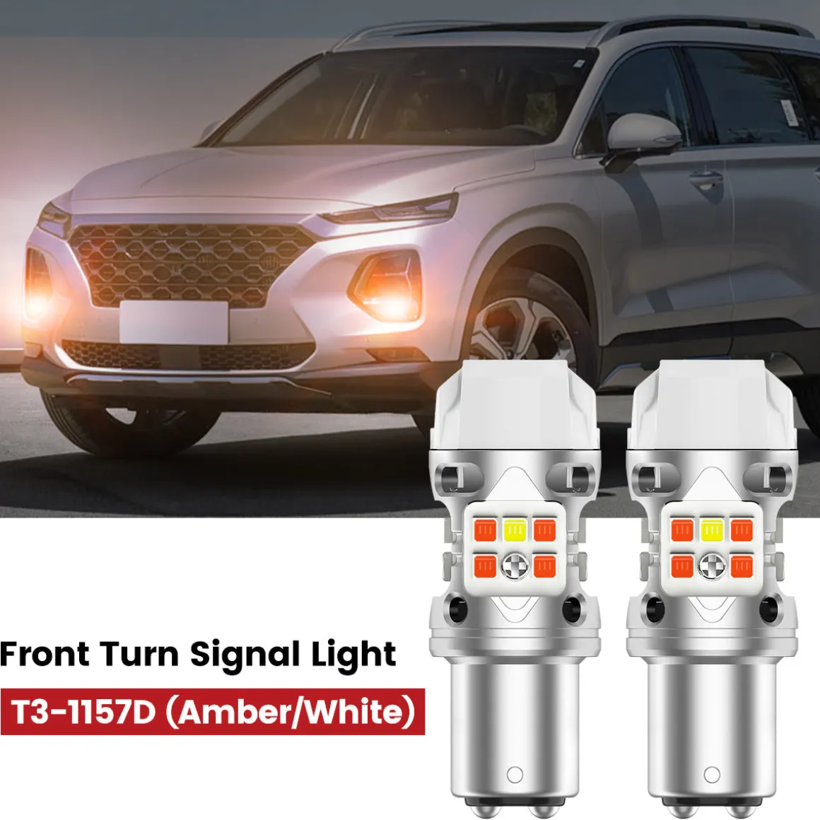 Fit for 2019-2020 Hyundai Santa Fe The Brightest LED Bulbs Upgrade