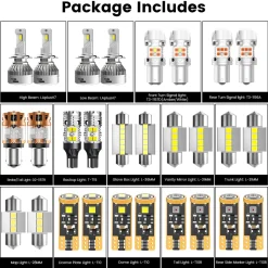 Fit for 2011-2014 Hyundai Sonata The Brightest LED Bulbs Upgrade