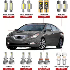 Fit for 2011-2014 Hyundai Sonata The Brightest LED Bulbs Upgrade