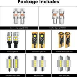 Fit for 2018-2019 Hyundai Sonata The Brightest LED Bulbs Upgrade