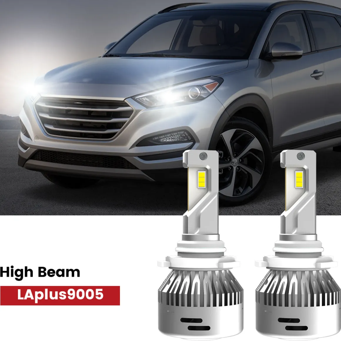 Fit for 2016-2021 Hyundai Tucson Custom H7 LED Bulbs Upgrade | Tested and Verified