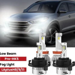 Fit for 2016-2021 Hyundai Tucson Custom H7 LED Bulbs Upgrade | Tested and Verified