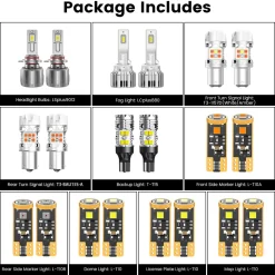 Fit for 2014-2015 Hyundai Tucson The Brightest LED Bulbs Upgrade