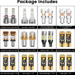 Fit for 2014-2015 Hyundai Tucson The Brightest LED Bulbs Upgrade