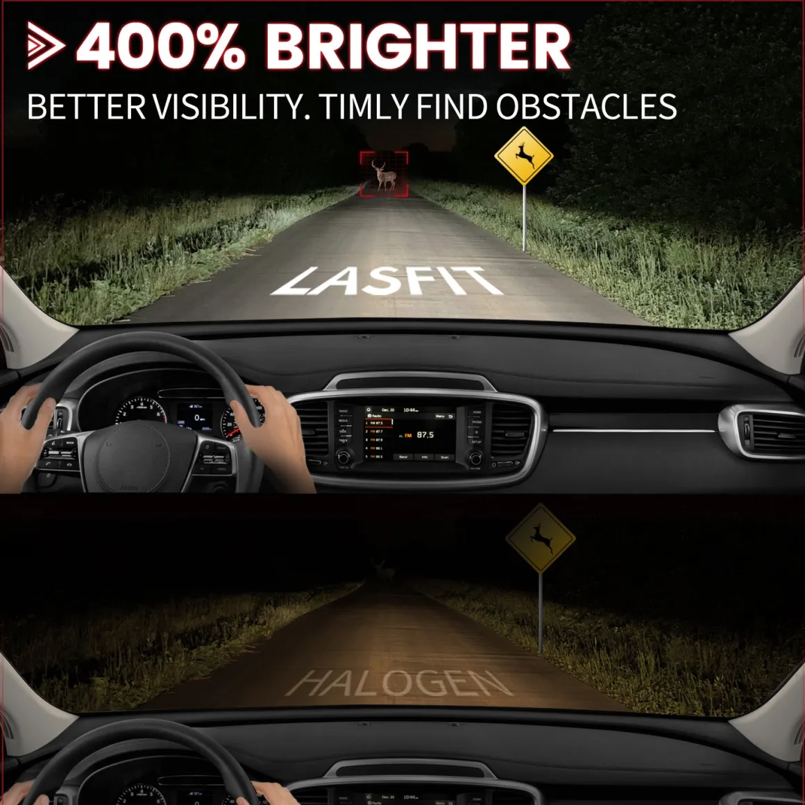 Fit for 2019-2021 Hyundai Veloster Custom H7 LED Bulb Exterior Interior Lights Plug and Play