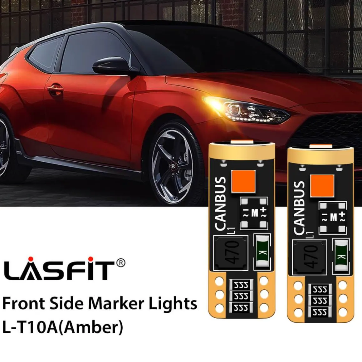 Fit for 2019-2021 Hyundai Veloster Custom H7 LED Bulb Exterior Interior Lights Plug and Play