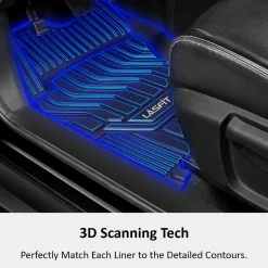 Fit for 2011-2013 Infiniti QX56 Custom Floor Mats TPE Material 1st & 2nd Row Seat