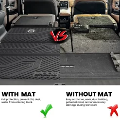 Fit for 2025-2026 Infiniti QX80 Floor Mats or Cargo Mat & Seatback Mats, Not Compatible with Models Equipped with Cargo Shelf