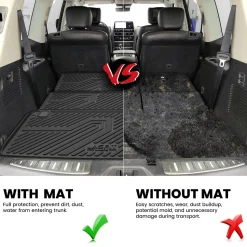Fit for 2011-2024 Infiniti QX80 Floor Mats or Cargo & Seatback Mats, Fit 8seats(2nd Row Bench Seats)