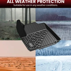 Fit for 2015 Jeep Cherokee Floor Mats, Fit Non-raised Dead Pedal ONLY