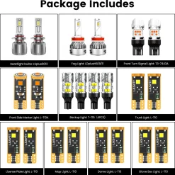 Fit for 2014-2016 Jeep Cherokee The Brightest LED Bulbs Upgrade | Tested and Verified