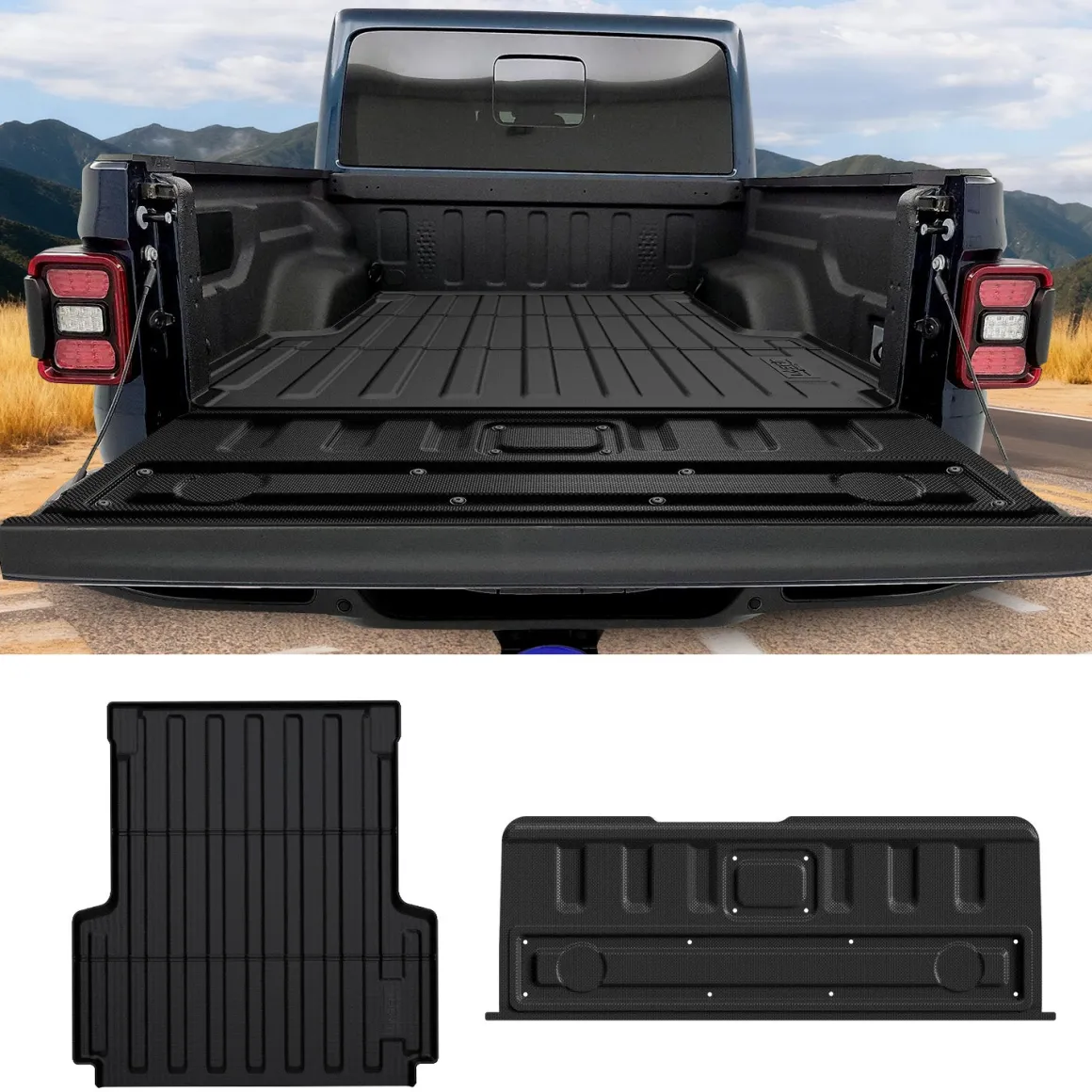 Fit for 2020-2026 Jeep Gladiator 5FT Truck Bed Mat or Tailgate Mat