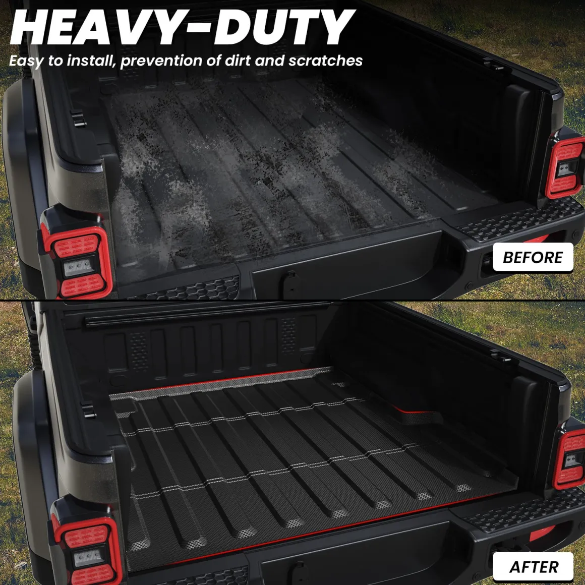 Fit for 2020-2026 Jeep Gladiator 5FT Truck Bed Mat or Tailgate Mat