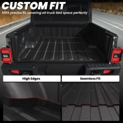 Fit for 2020-2026 Jeep Gladiator 5FT Truck Bed Mat or Tailgate Mat