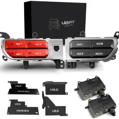 Fit For Jeep Gladiator JT 2019-2025 Auxiliary Switch Panel Bank Kit