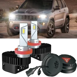 Fit for 2017-2022 Jeep Grand Cherokee Custom H11 LED Low Beam Bulbs with Dust Cover | Pro-DC Series