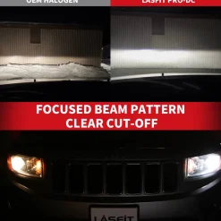 Fit for 2017-2022 Jeep Grand Cherokee Custom H11 LED Low Beam Bulbs with Dust Cover | Pro-DC Series