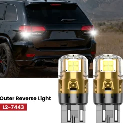 Fit for 2014-2016 Jeep Grand Cherokee LED Bulbs Upgrade | Tested and Verified