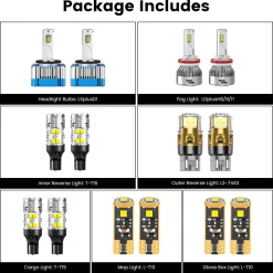Fit for 2014-2016 Jeep Grand Cherokee LED Bulbs Upgrade | Tested and Verified