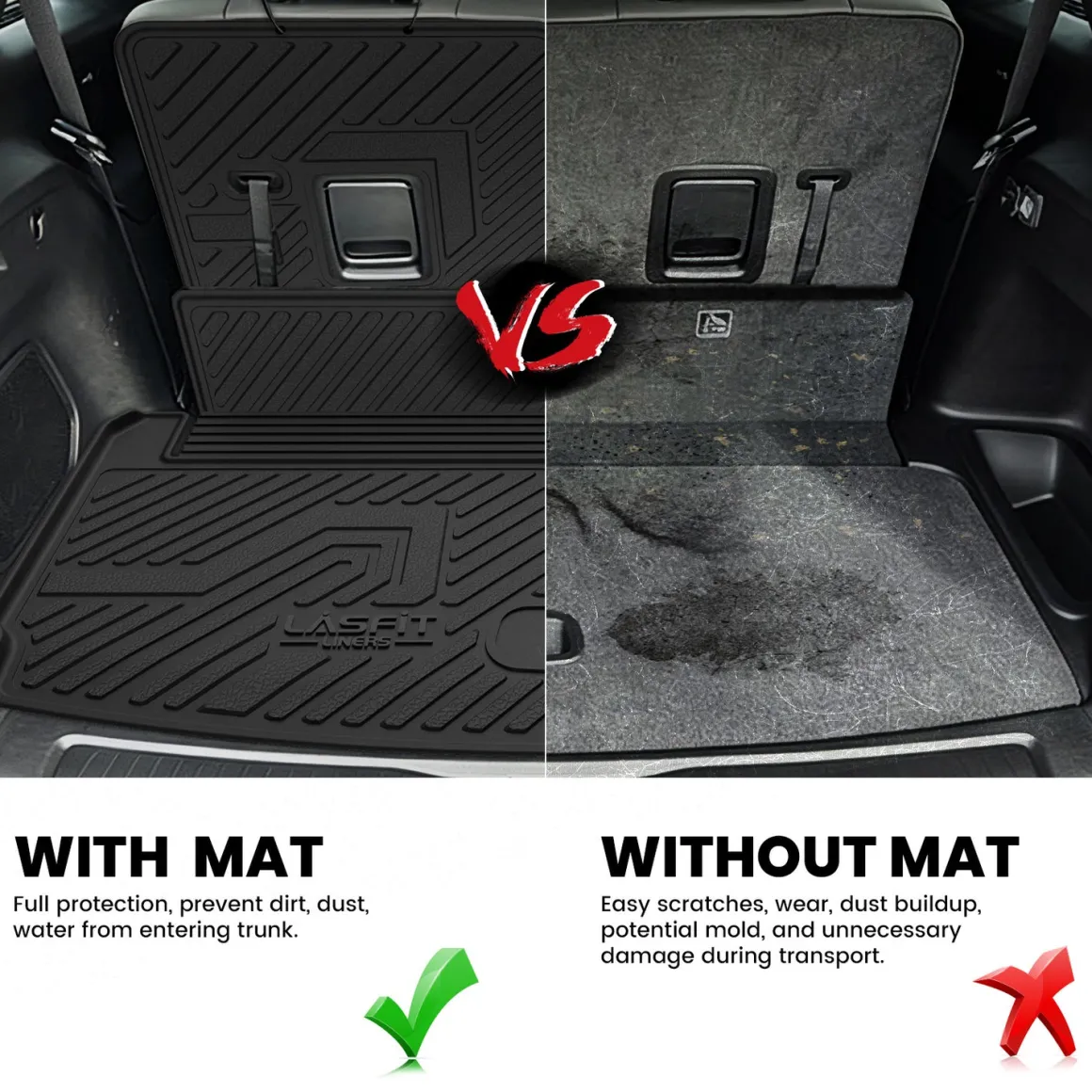 Fit for 2021-2026 Jeep Grand Cherokee L Floor Mats or Cargo Mat