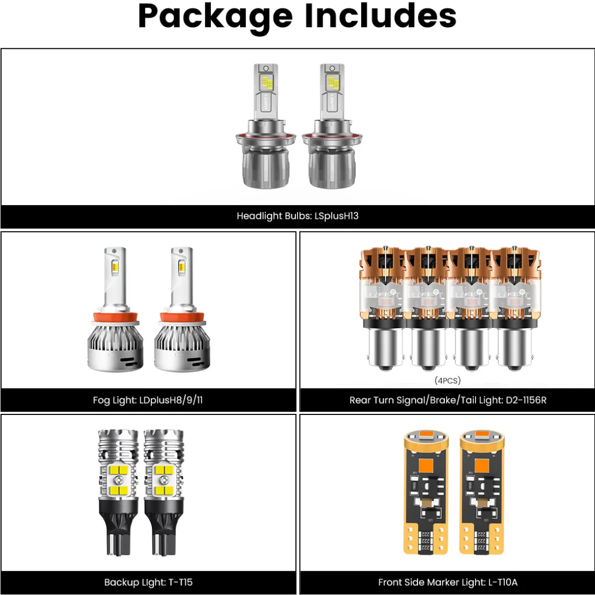 Fit for 2019-2023 Jeep Renegade The Brightest LED Bulbs Upgrade