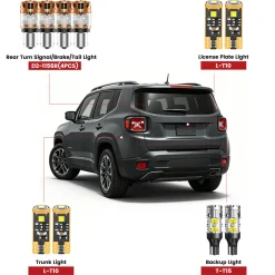 Fit for 2019-2023 Jeep Renegade The Brightest LED Bulbs Upgrade