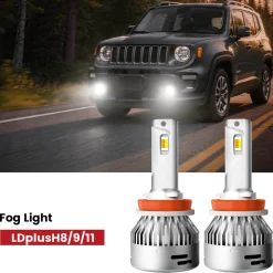 Fit for 2019-2023 Jeep Renegade The Brightest LED Bulbs Upgrade