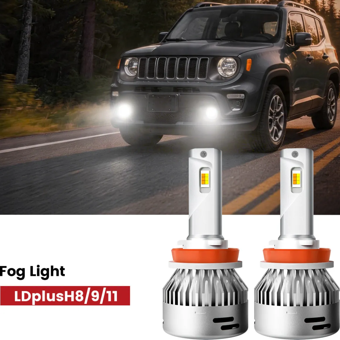 Fit for 2019-2023 Jeep Renegade The Brightest LED Bulbs Upgrade