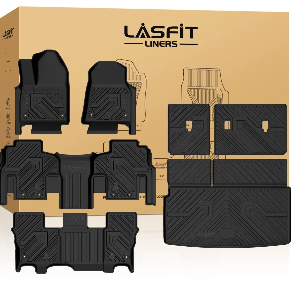 Fit for 2022-2025 Jeep Wagoneer Floor Mats or Cargo Mat, Do Not Fit Wagoneer S or Wagoneer L
