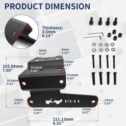 Fit For 2018-2024 Jeep Wranger JL Gladiator JT Low Profile Ditch Light Brackets (Don't Fit Mojave or 4xe) | LASFIT